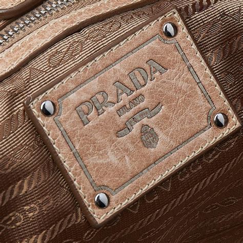 Prada Vitello Shine Leather Two Way Tote on SALE 